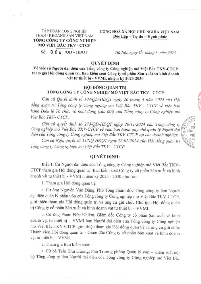 Bổ sung tài liêụ Đại hôị ĐCĐTN năm 2025 (thông tin ứng cử viên HĐQT, BKS)
