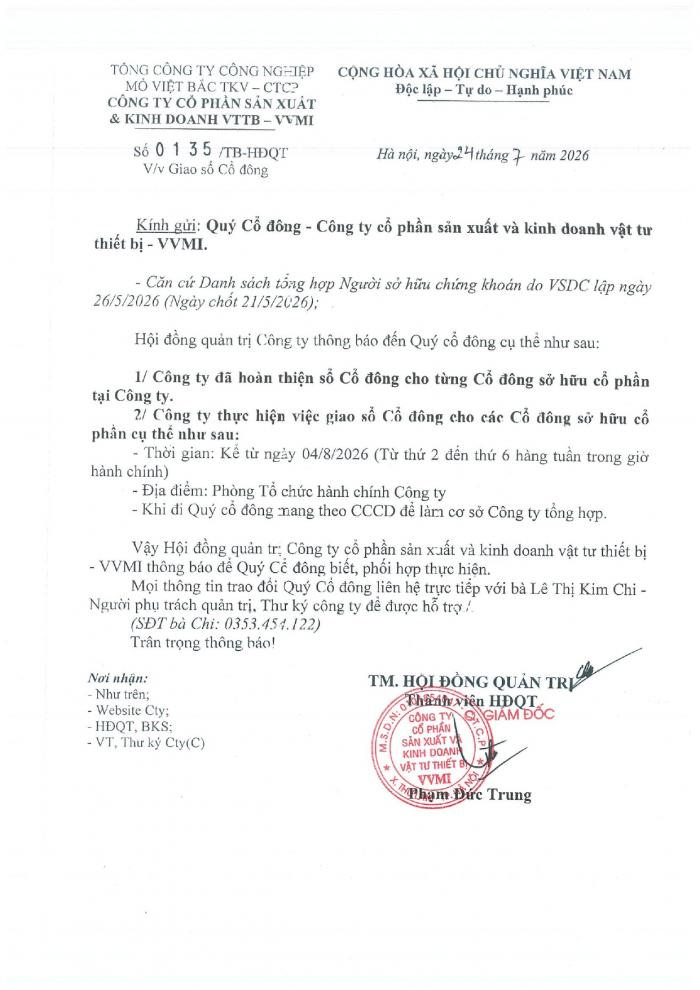 Giao sổ cổ đông